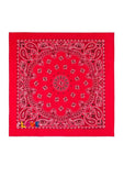Bandana - Small embroidery - Love - Real Red