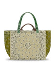 Quilted Maxi Cabas Tote - PATCHWORK - Beige / Colorblock - PRE-ORDER