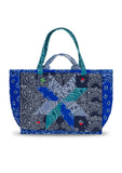 Maxi Cabas Matelassé - PATCHWORK - Navy / Indigo