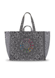 Maxi Cabas - COEURS - Dark Grey / Pale Grey