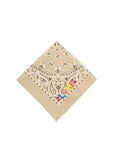 Bandana - Small Embroidery - LOVE - Beige