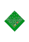 Bandana - Petite Broderie - LUCK - Vert Gazon