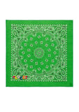 Bandana - Small Embroidery - LUCK - Grass Green