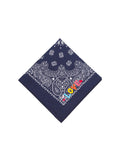 Bandana - Small embroidery - Love - Navy