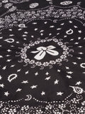 Silk Bandana - BLACK - Large Size