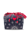 Maxi bucket bag - Coeur - Navy Real Red - Call It By Your Name