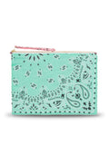 Zipped Quilted Pouch - Patchwork - Mint