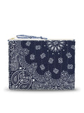 Pochette Zippée Matelassée - PATCHWORK - Navy / Chambray