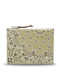 Pochette Zippée Matelassée - PATCHWORK - Beige / Marron