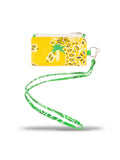 Card Holder - PALM - Gold Yellow / Grass Green
