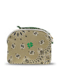 Small Toilet Bag - CLOVER - Beige / Week-end Green