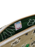 Mini Zipped pouch - CLOVER - Beige / Green Week-end