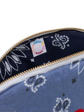 Zipped pouch - Heart - Chambray Navy