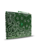 Quilted Zipped Pouch - CLOVER - Week-End Green / Grass Green
