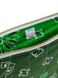 Quilted Zipped Pouch - CLOVER - Week-End Green / Grass Green