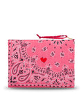 Zipped Quilted Pouch - Hearth - Strawberry / Real red